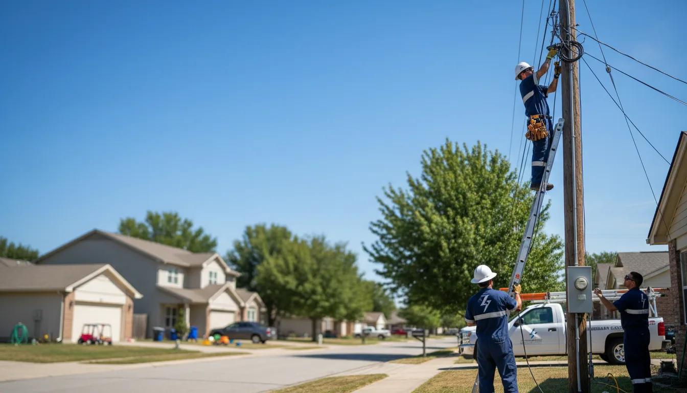 Residential electrician providing installation services in Fairchild, WI